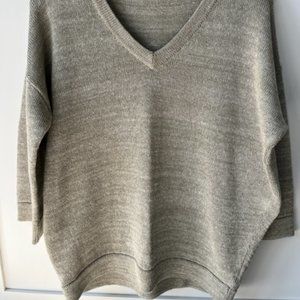 Brunello Cucinelli green linen sweater M
